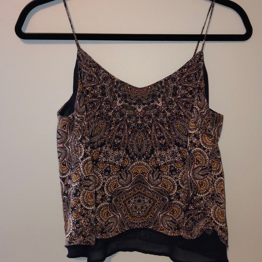 Trendy Aeropostale Paisley String Tank Top